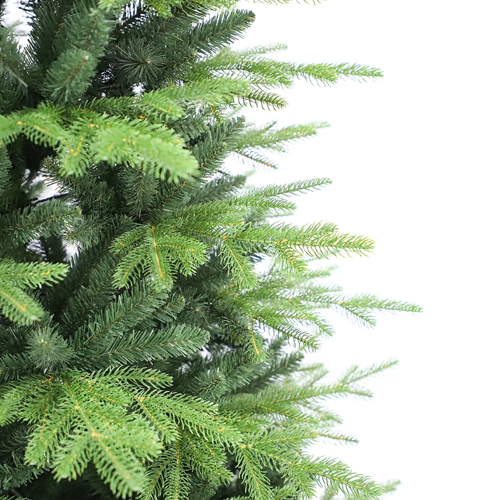 7ft 8ft 9ft 10ft Artificial Christmas Decorative Christmas Tree PE Mixed PVC Pre-lit With Metal Stand for Christmas Decor