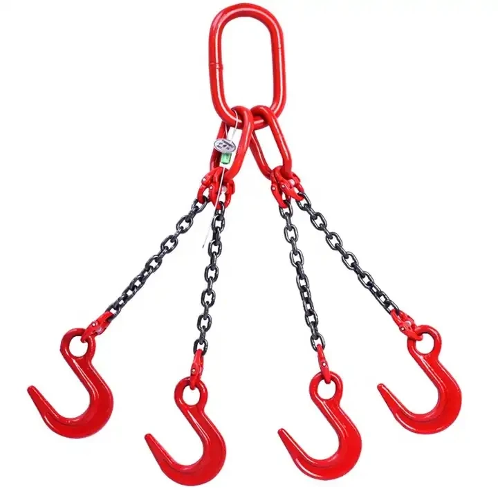 Hot sale 8 ton Grade 80 four leg alloy steel lifting chain sling for Industrial Use