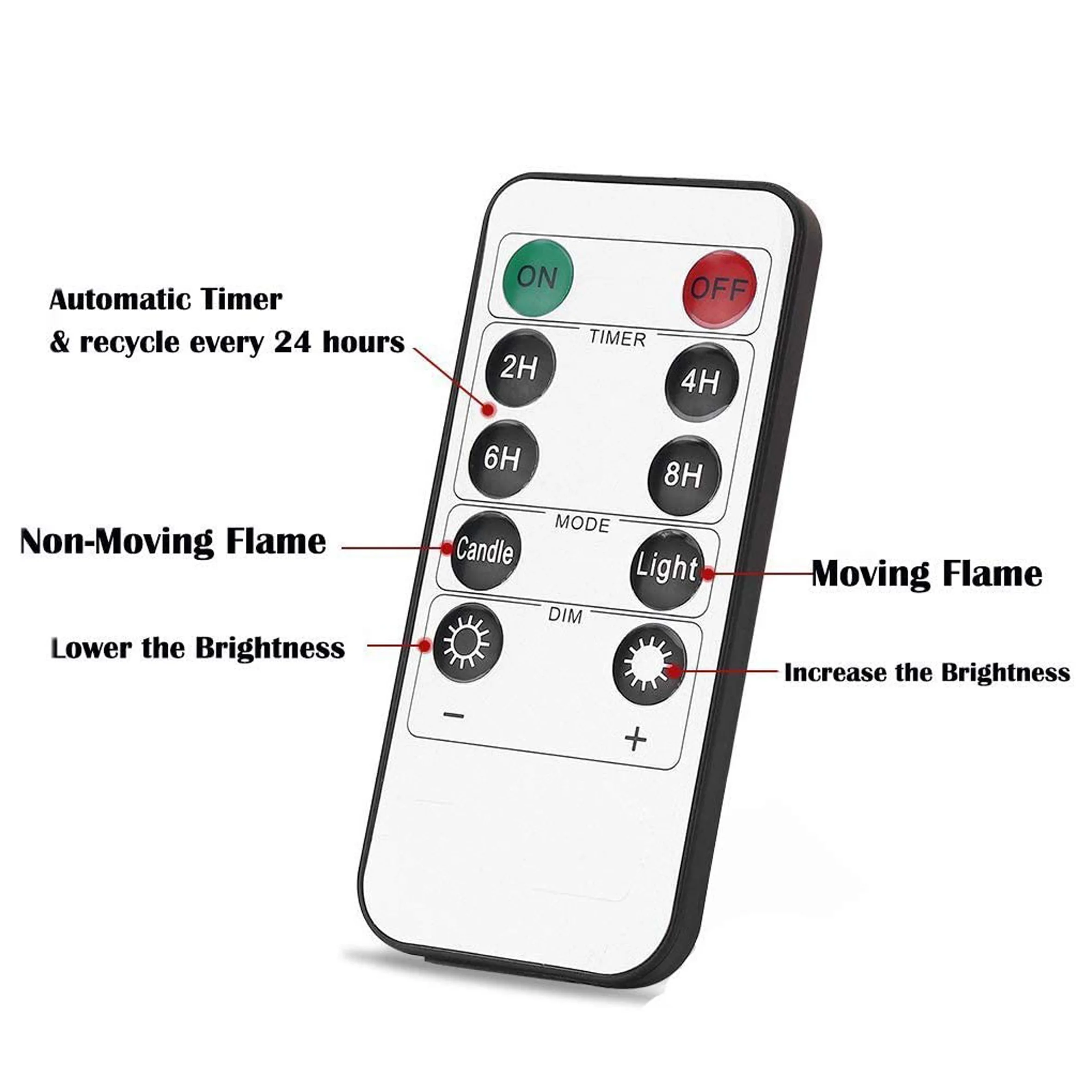 CVHOMEDECO. Flameless Candles Electronic Rechargeable Battery Extra Bright Ivory Dripping Real Wax Pillars LED Candle, Set of 3