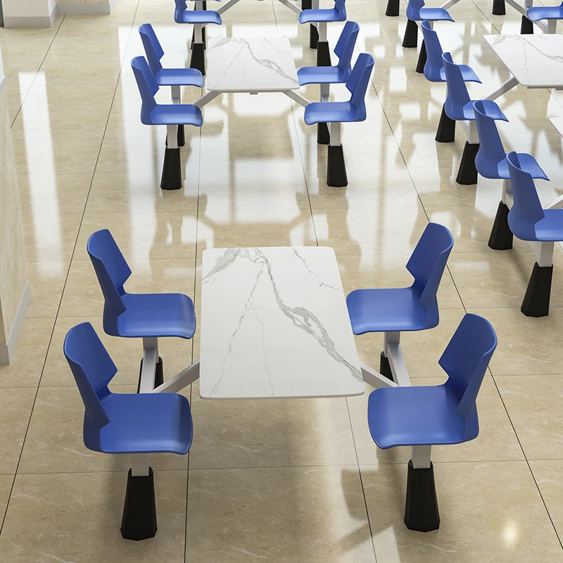 Modern Dining Furniture Restaurant Set For School Canteen Table And Chair