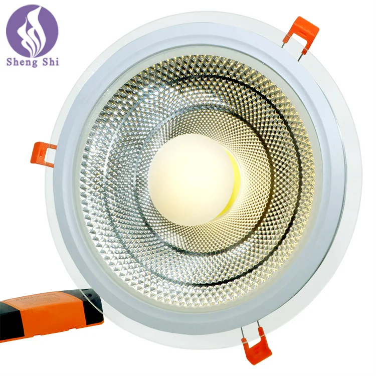 High quality good price 5W7w9w12w15w 25w round white aluminum COB embedded mini ceiling light Three-color dimming LED spotlight