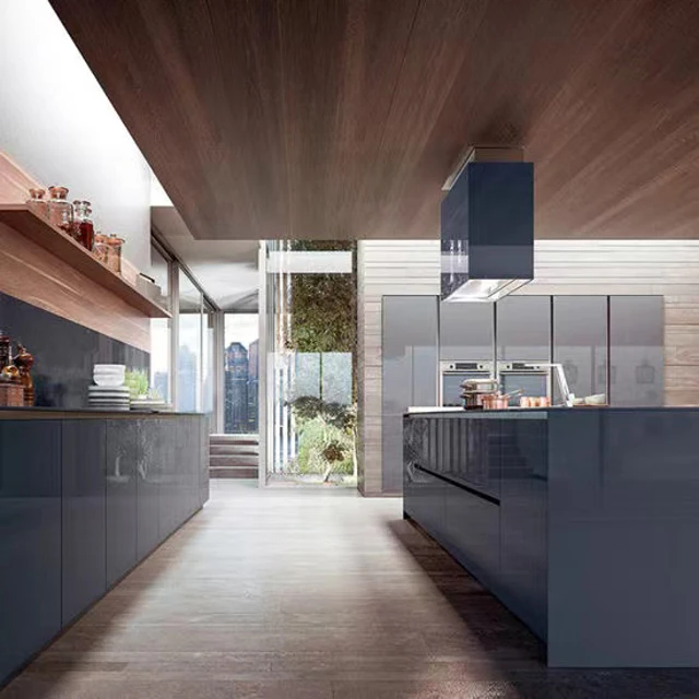 Foshan factory newest design Europe type modern contracted kitchen unit