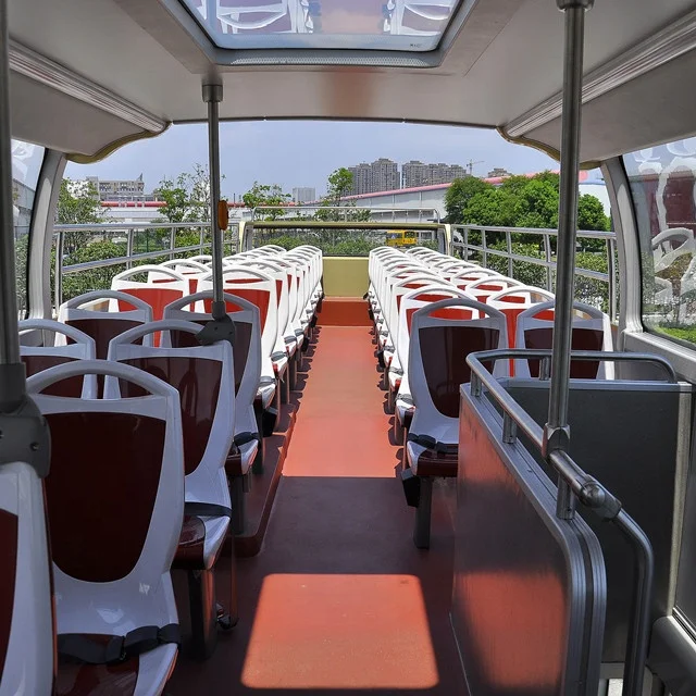 Ankai 12 Meter  Electric Double Decker Sightseeing Bus For Sale