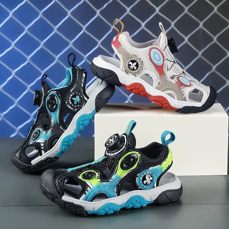 Princess Children Girls Fancy Sandals Shiny Flats Soft Bottom Open Toe Shoes Girls Dress Performance Princess Sandals PVC Unisex