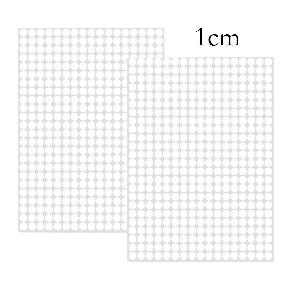 Customized Colored Paper 1cm Round Self Adhesive Stickers Small Round Sticker Fruit Label Printing On Sheet