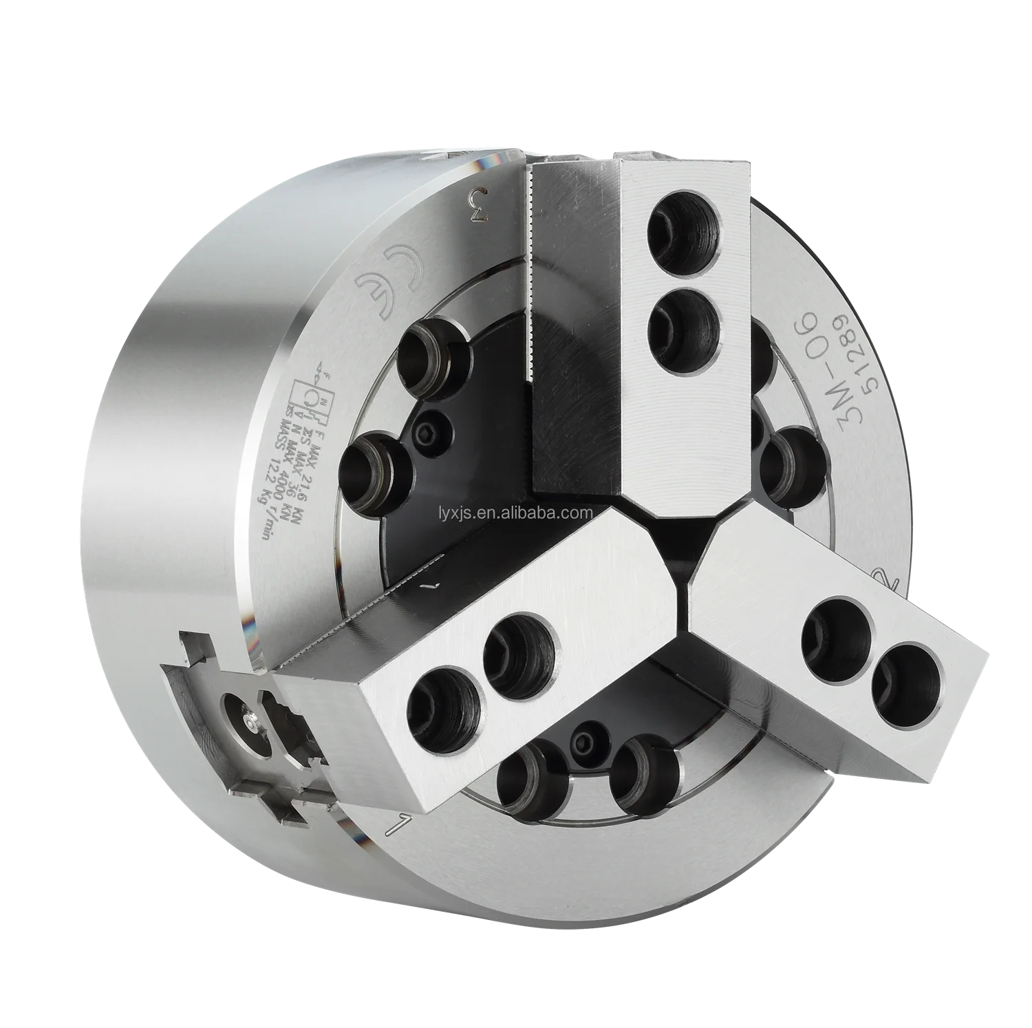 High-speed 3 Jaw Chucks Closed-center Hydraulic Power for CNC Lathe Machine Self-centering Steel and Alloy Material 1YEAR,1 Year