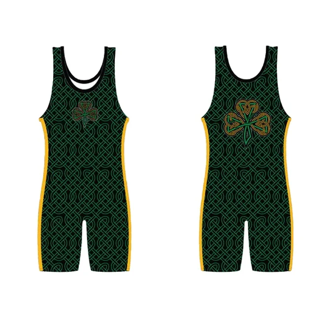 Wholesale Customized New Product Sublimation Spandex Wrestling Singlet Men Custom Wrestling Singlet