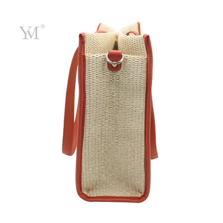 wholesale designer handbag newest cosmetic bag organizer personalized primary color weave tote bags