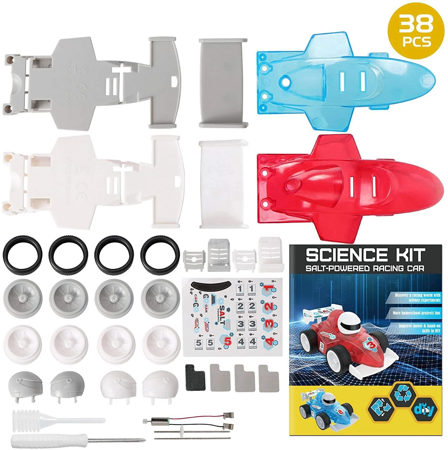 Science Kit Stem Toys Salt Water Powered Racing Car Educational Experiments DIY Activities Learning toys