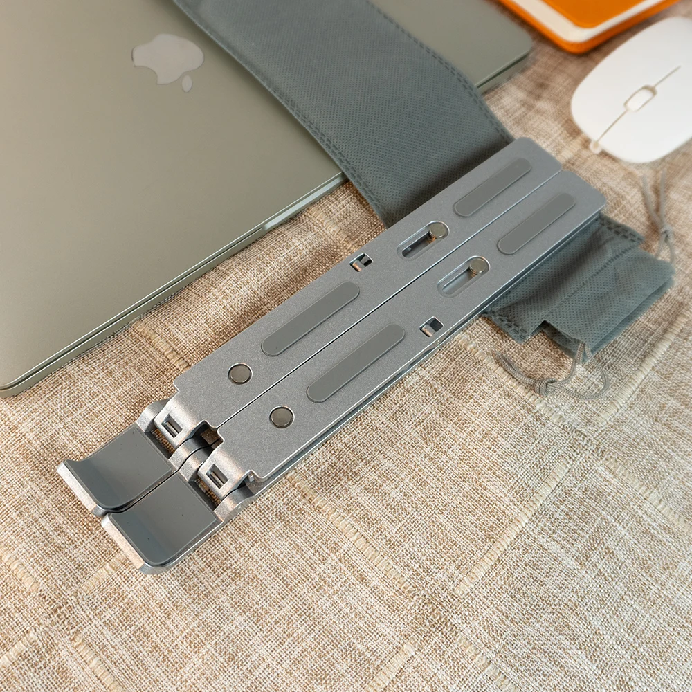 Charmount wholesale Portable Computer Desks Foldable Aluminum Laptop Stand Adjustable Laptop Desk