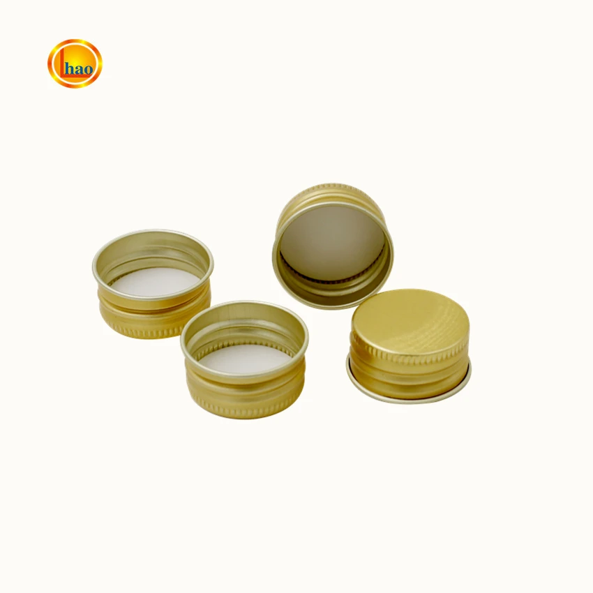 Professional manufacture aluminum foil cap seal  aluminum tin with screw cap glass jar metal cap