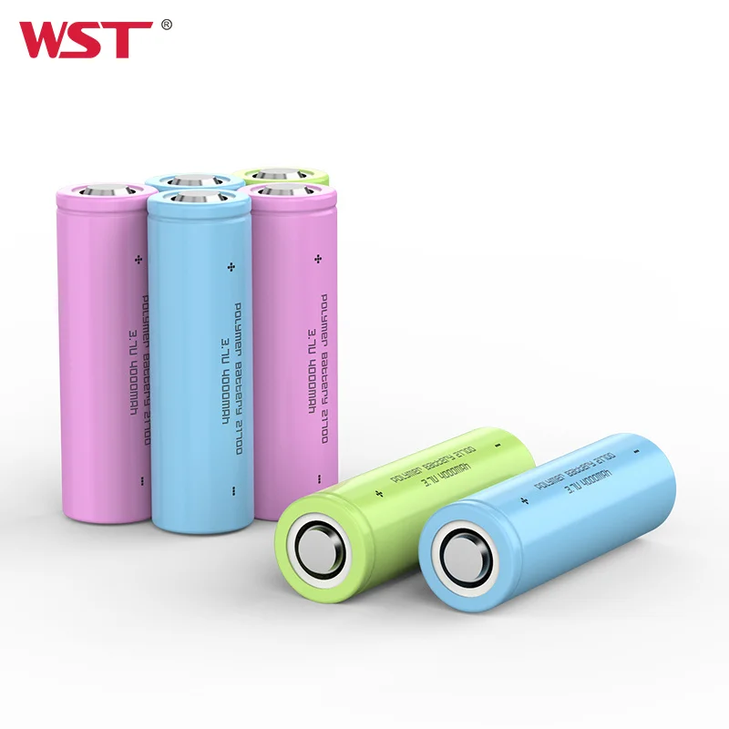 WST New Arrivals Wholesale Cylindrical Li-ion Cells 21700 3.7v 4000Mah Rechargeable Battery for Portable Fan