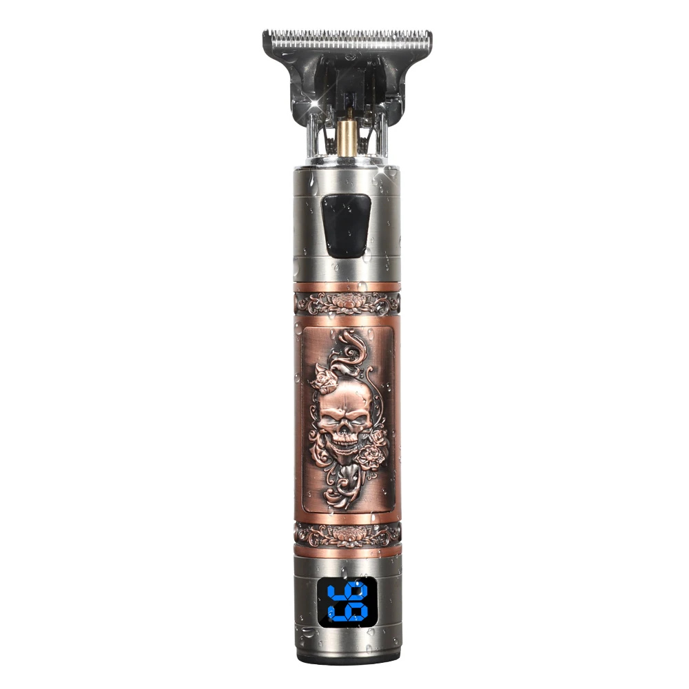 Прямая продажа с фабрики, низкие цены, перезаряжаемая Беспроводная Машинка для стрижки волос с леопардовым узором, триммер