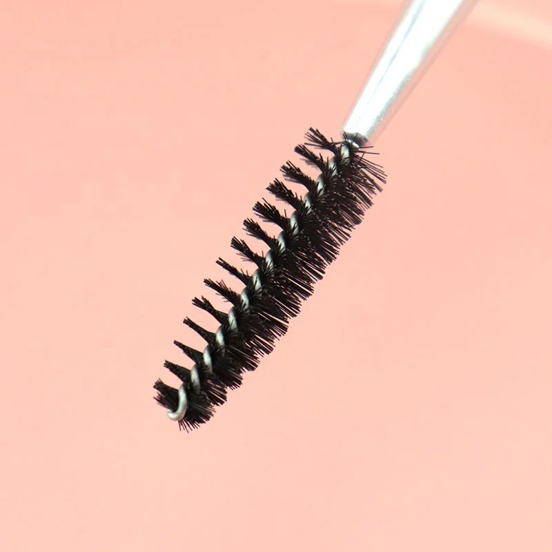 Black wood handle flat concealer brush Synthetic flat concealer brush private label severely flat And dense thin eyeliner brush