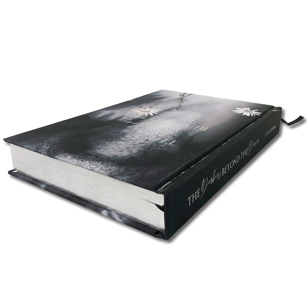 High Quality Printing Services Full Color Hardback Notebook Custom Hardcover Book With Silver Foil Stamping