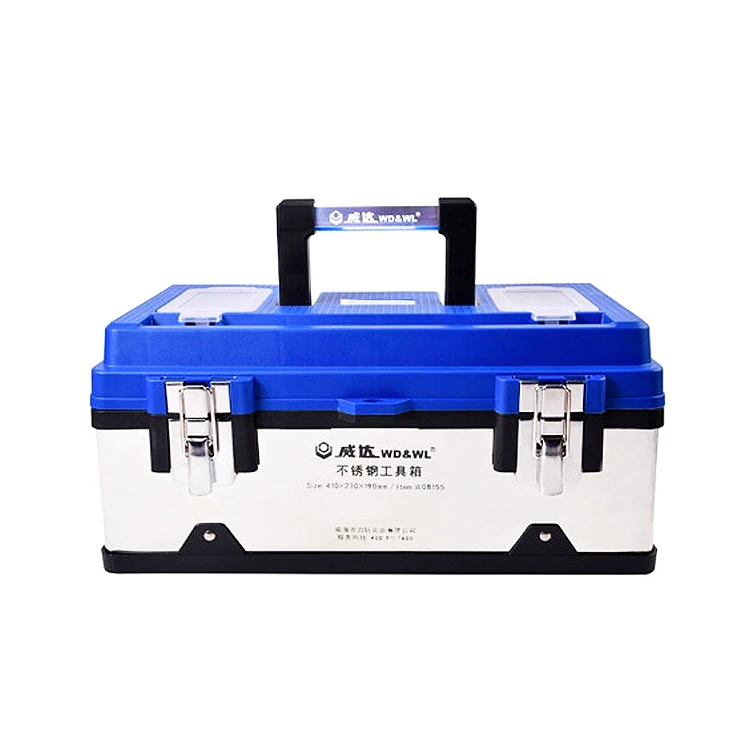 
2021 hot sale w08155 folding storage case tools Easy to use stacking tool box storage 