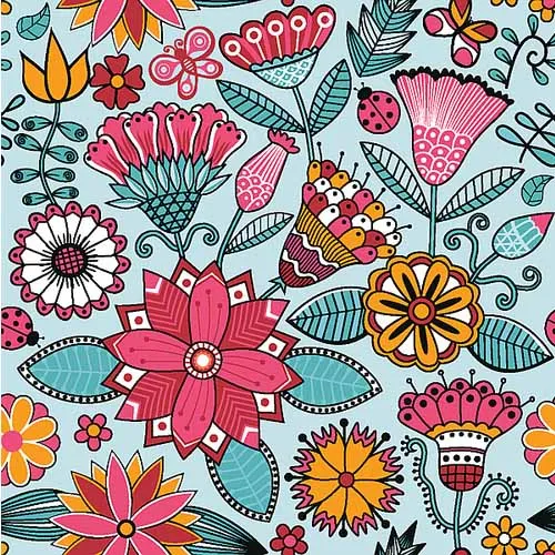 Cartoon floral digital print printed voile cotton fabric 100% cotton textile for pajamas