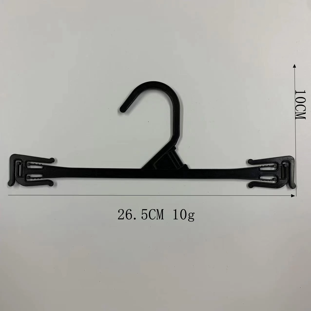 Bestiform10 inch custom underwear bra hangers display Black plastic Lingerie hanger for clothing