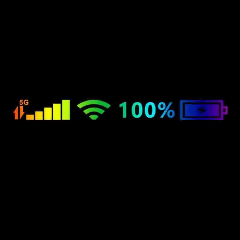 Customizable Car Stickers Vinyl Decal Mobile Phone Signal Sign Wifi 5G Car Moto Stickers Bike Decoration Decals