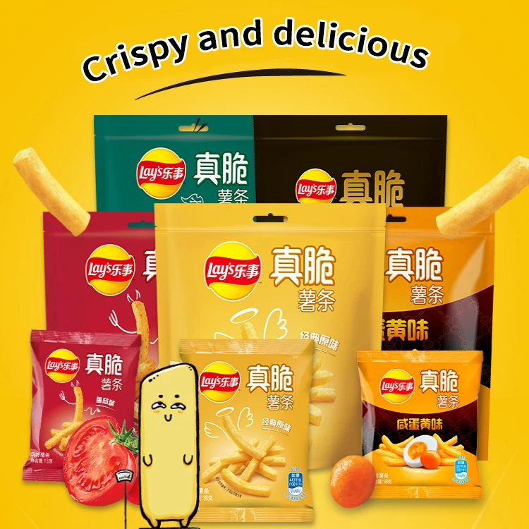 Lays crispy French fries Original tomato seaweed cheese butter potato chips