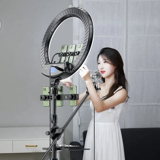 
 Ring Light 18 Inch Dimmable Phone Photographic Led Makeup Selfie Fill Rgb Cheapest Ring Light Tiktok For Live Streaming  