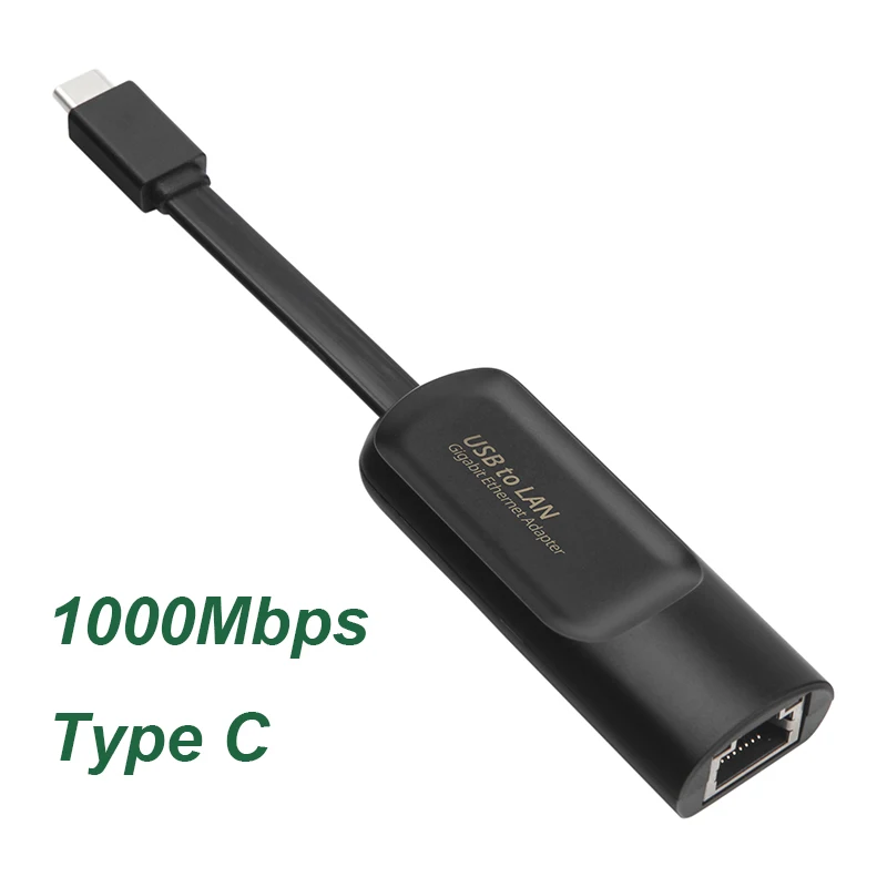 USB C Ethernet Network Adapter USB to Gigabit  Ethernet Adapter for Laptop wired 1000Mbps LAN adapter