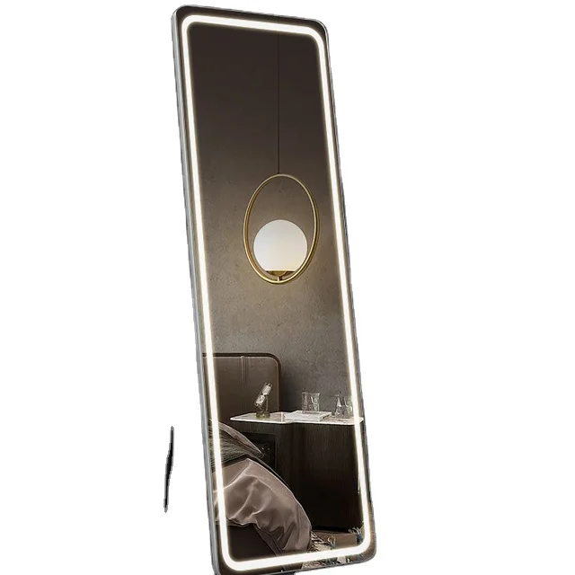 SAA Driver Modern Decoration Mounted Salon Full Length Smart Touch Switch LED Wall Mirror With LED Lights