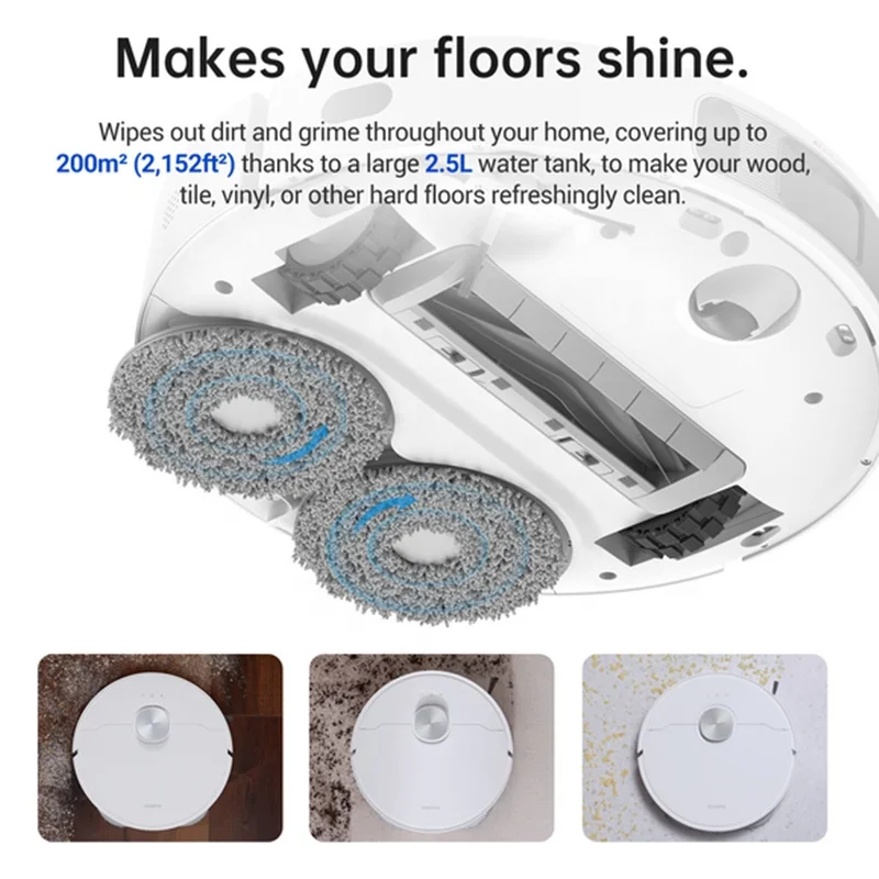 2022 Xiaomi Intelligent Automatic Self Cleaning Robot Machine S10 Pro Dreame S10 Wet And Dry Mop Floor Wireless Vacuum Cleaner