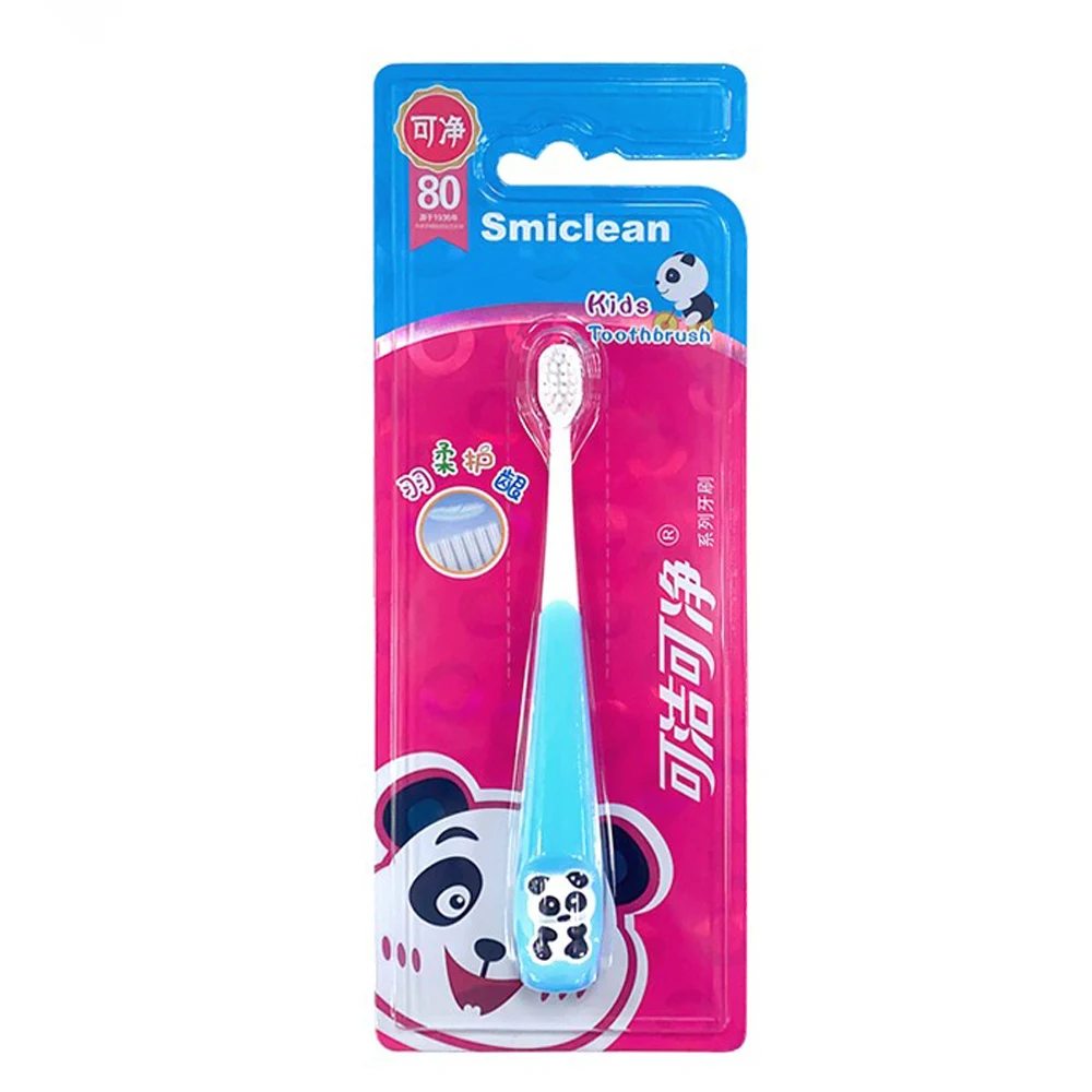 OEM Smiclean logo 360 Degrees 6000 Bristle Panda Children Toothbrush