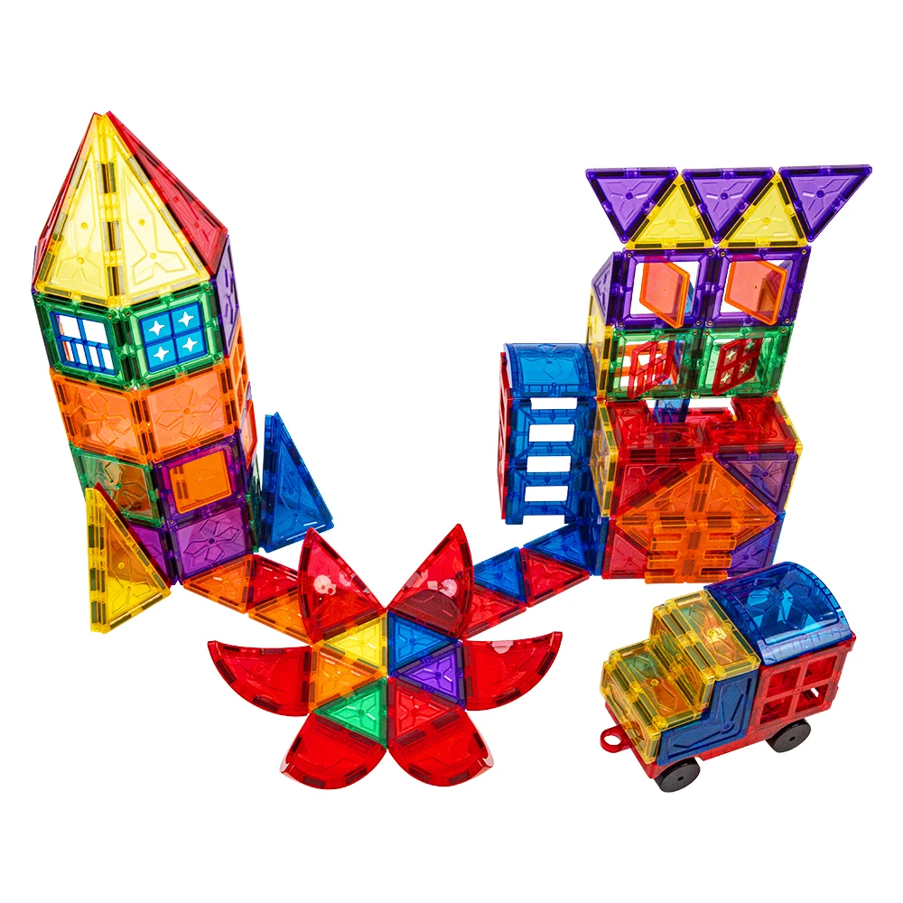 Constructor DIY 3D puzzle toy kids building blocks set magnet for child