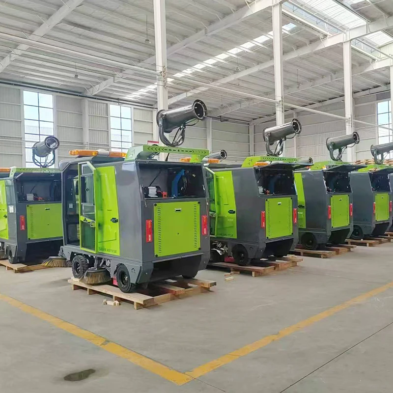 Ride On Vacuum Road Sweeper Use For Cleaning Falling Leaves Road Street Cleaning Machine Automatic Floor Sweeper Machine