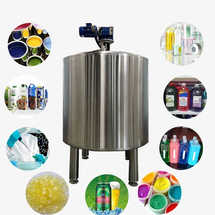 Food Grade SS304 Stainless Steel 304 1200L Steam Heating Mixing Tank For Mixing Wasabi Powder With Water
