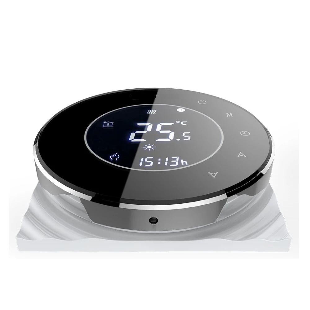 tuya zigbee smart euro ac water gas boiler floor heating room thermostat with lcd display