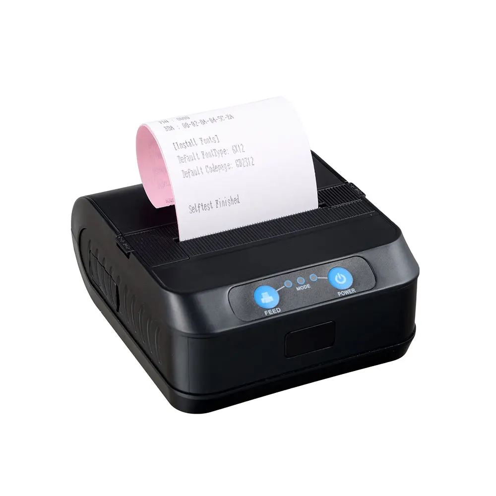 Кашино PDM-02 2-дюймовый портативный мини Bluetooth wifi 58 мм Влияние матричный принтер