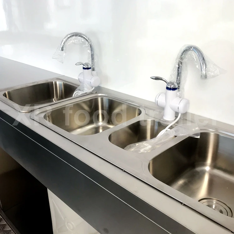 Mobile Food Truck Fruit Truck 18 Foot Mobile Food Trailers United States Factory Supply Outdoor Food Shop Commercial Restaurant