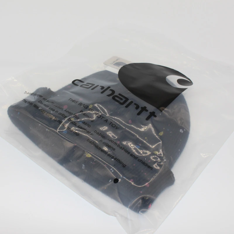 Двухслойная теплая шерстяная шапка с рисунком и рваными кожаными бирками модная мужская и женская холодная шапка без козырьков Складная вязаная шапка в стиле хип-хоп