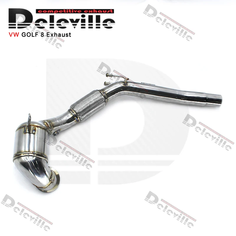 Exhaust System For VW GOLF VIII/8 2020-2023 Performance With Catalytic Header Manifold Escape Exhaust Catted Downpipe