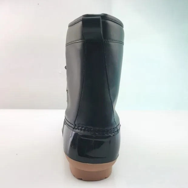 Free Shipping High Quality Plush Martin Boots Warm Fur Ankle Zipper Duck Rain Boot Waterproof Non Slip Shoes Duck Hunting Boots