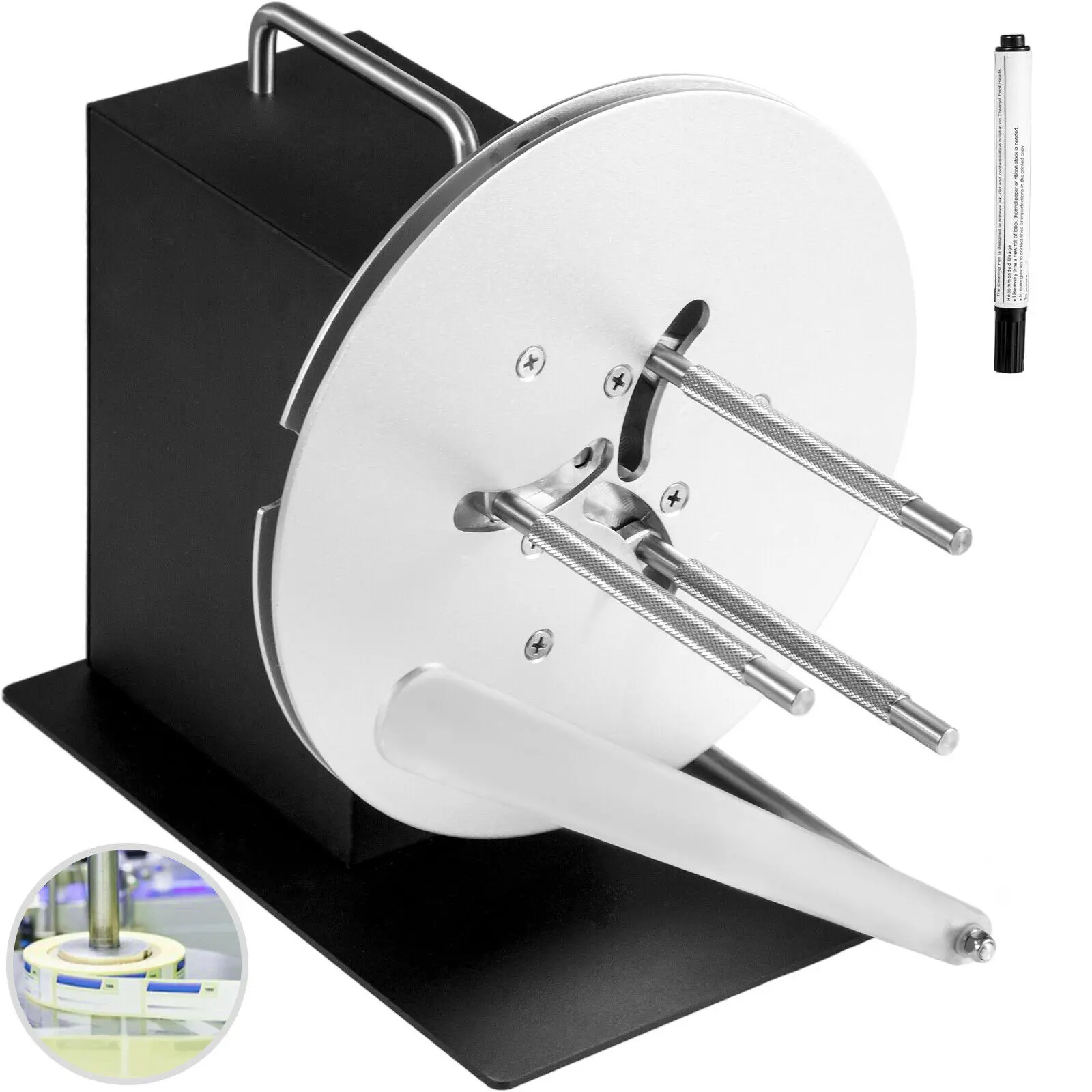 HD-R9 high Quality automatic label rewinder roll barcode sticker label rewinding machine with counter