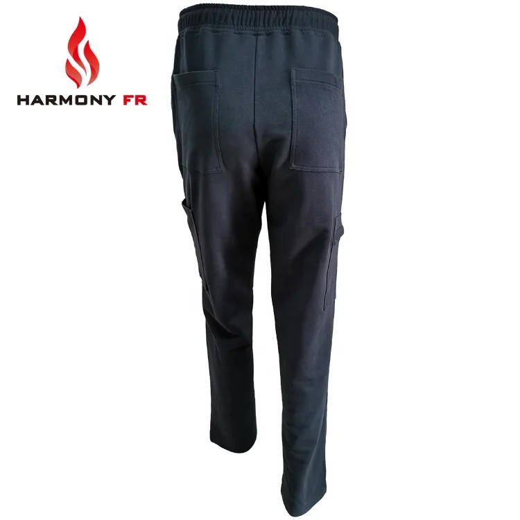NFPA 2112 CAT 2 100% Cotton Flame Resistant Clothing Welding Mens Knitted Work Fire Retardant FR Fireproof Workwear FRC Pants