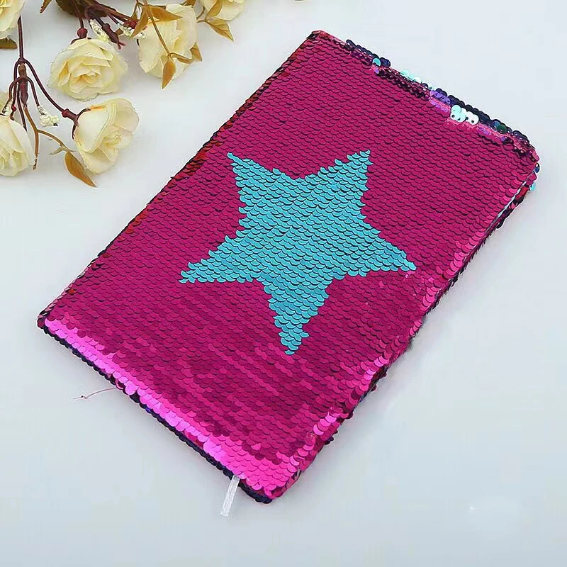 New Creative Reversible Sequin Notebook high Quality Diary Planner Journal Stationery School Supplies Study Gift Tools