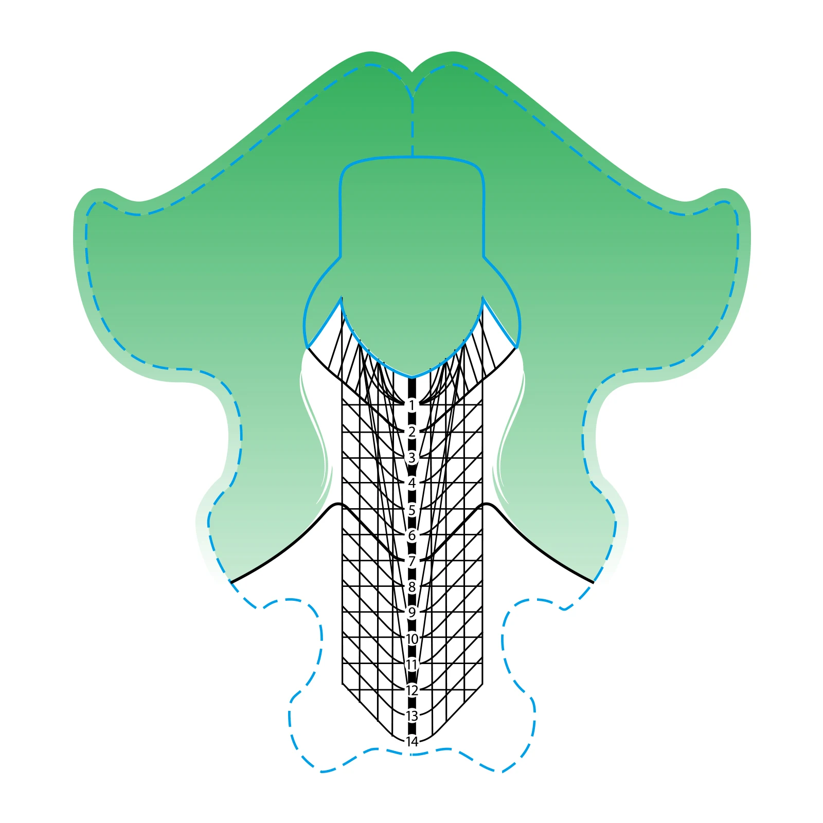 Custom logo 500 Pcs Adhesive Nail Forms Private Label Design Dual Form Nail System Paper Aluminium Nail Forms