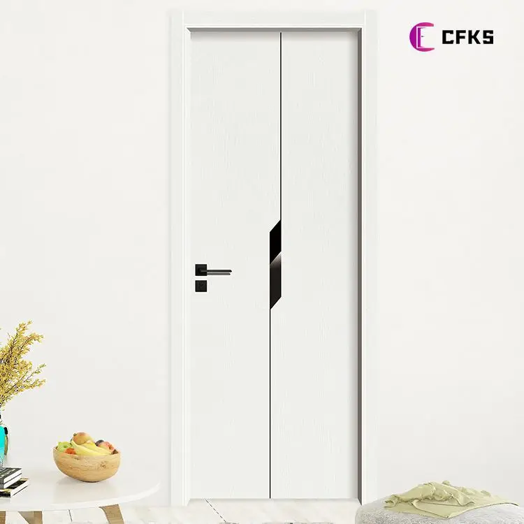 High Quality Modern Interior Water Proof Paint Free Carbon Crysta Fireproof Interior Doors Wooden Door hdf door