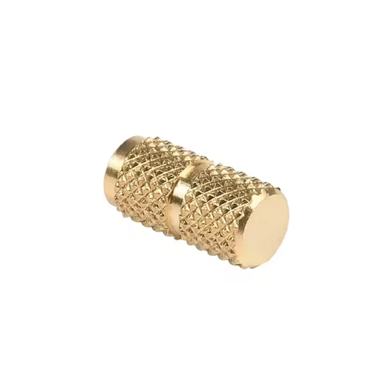 stainless steel brass throuh hole knurled threaded inserts nut plastic embedded fasteners injection molded nuts