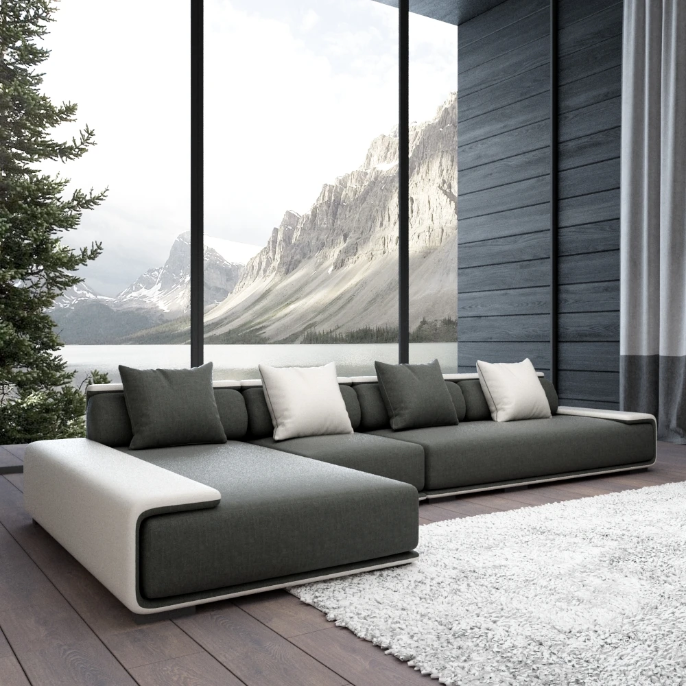 Modern Living Room Sofa Set Combination removable and washable modern minimalist latex sofa set
