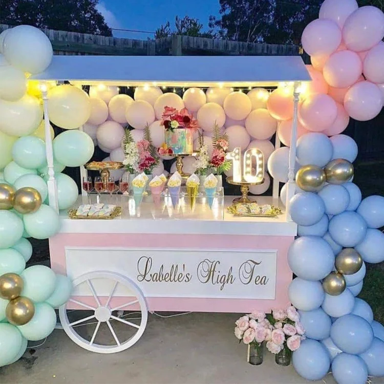 Фабричная деревянная тележка для сладостей, деревянная тележка для сладостей, деревянные тележки для продажи с колесами