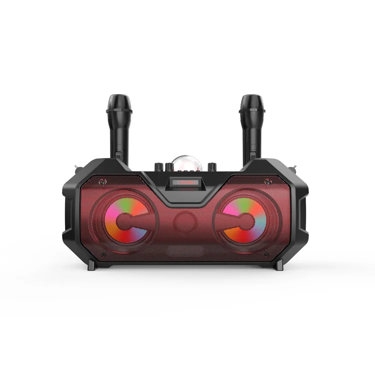 Ready Stock New Model Red ZQS4240 Colorful Lights Speaker Scene Outdoor Horn Portable Karaoke Machine Speaker