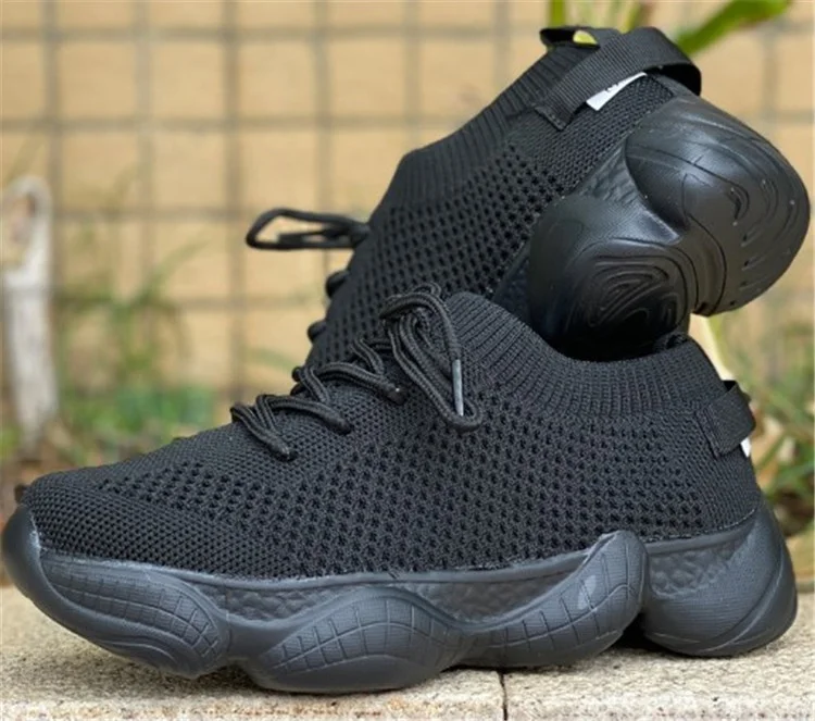 
2021 Women Low Cut Upper Lace Up Closed Round Toe Casual Running Sneakers Wedge Heel Thick Bottom Shoes 