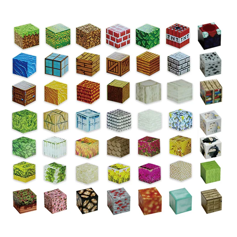 hot selling DIY blocks toys my world magnetic minecrafting blocks for kids
