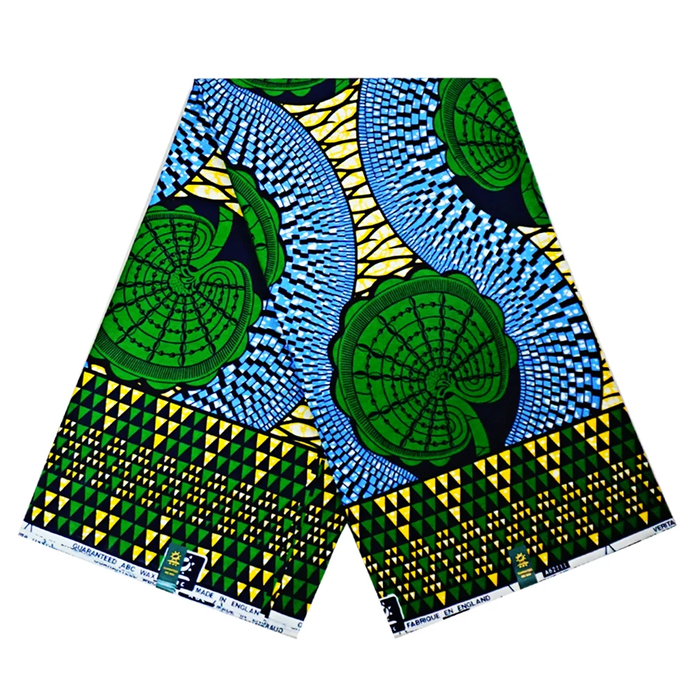 Ankara Africa Printed Fabric Real Wax Patchwork Sewing Material Dress Artwork Accessory 100% Cotton